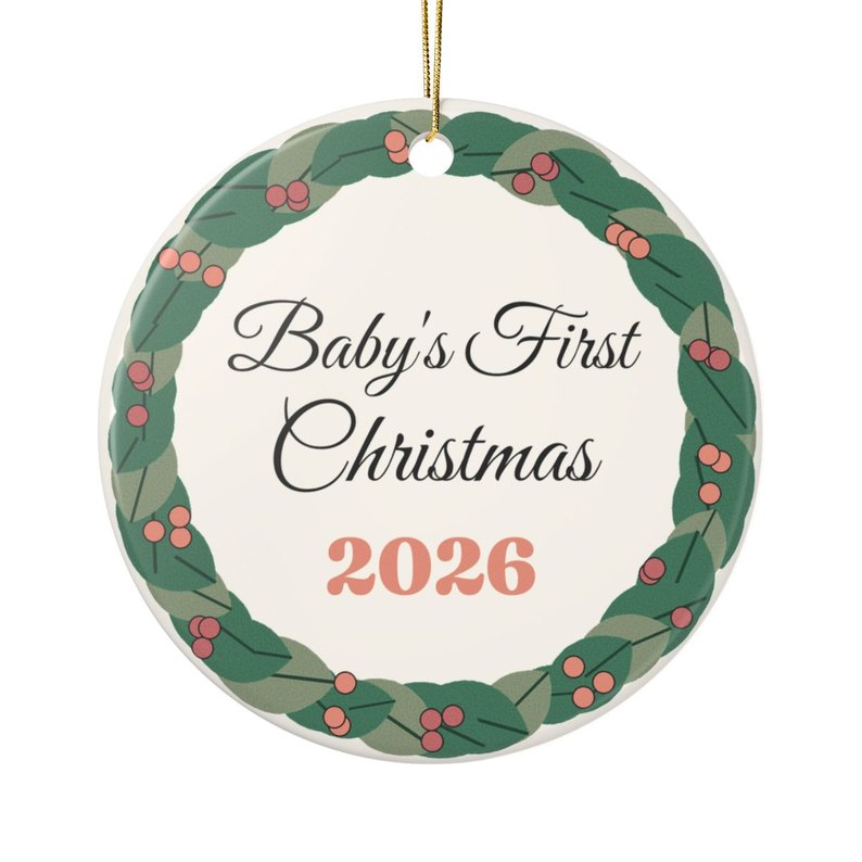 First Christmas Milestone Ornament 2026: Baby, married, new home or engaged